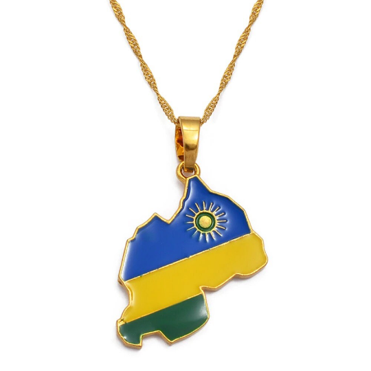 18K Gold Plated Rwanda Necklace