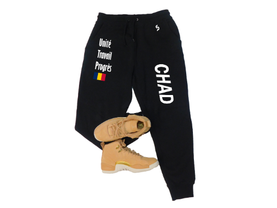 Chad Sweatpants / Chad Shirt / Chad Sweat Pants Map / Chad Jersey / Grey Sweatpants / Black Sweatpants / Chad Poster