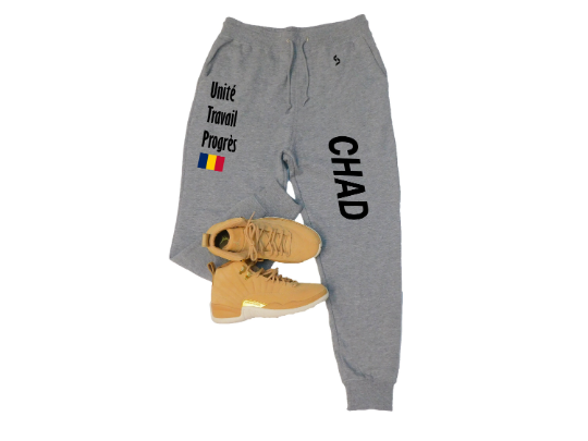 Chad Sweatpants / Chad Shirt / Chad Sweat Pants Map / Chad Jersey / Grey Sweatpants / Black Sweatpants / Chad Poster