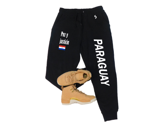 Paraguay Sweatpants / Paraguay Shirt / Paraguay Sweat Pants Map / Paraguay Jersey / Grey Sweatpants / Black Sweatpants / Paraguay Poster