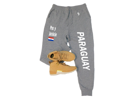 Paraguay Sweatpants / Paraguay Shirt / Paraguay Sweat Pants Map / Paraguay Jersey / Grey Sweatpants / Black Sweatpants / Paraguay Poster