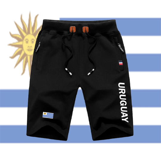 Uruguay Shorts / Uruguay Pants / Uruguay Shorts Flag / Uruguay Jersey / Grey Shorts / Black Shorts / Uruguay Poster / Uruguay Map / Men