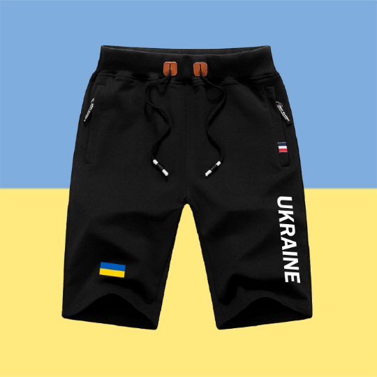 Ukraine Shorts / Ukraine Pants / Ukraine Shorts Flag / Ukraine Jersey / Grey Shorts / Black Shorts / Ukraine Poster / Ukraine Map / Men