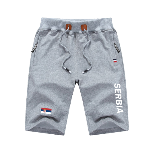 Serbia Shorts / Serbia Pants / Serbia Shorts Flag / Serbia Jersey / Grey Shorts / Black Shorts / Serbia Poster / Serbia Map / Men Women