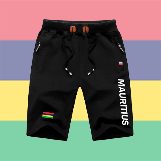 Mauritius Shorts / Mauritius Pants / Mauritius Shorts Flag / Mauritius Jersey / Grey Shorts / Black Shorts / Mauritius Poster / Mauritius