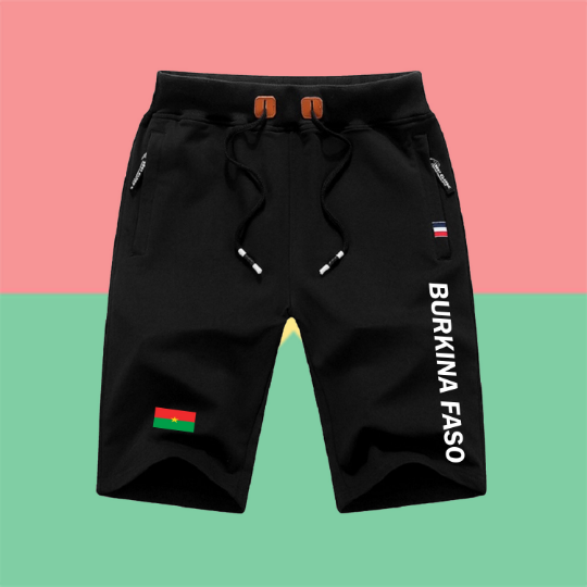 Burkina Faso Shorts / Burkina Faso Pants / Burkina Faso Shorts Flag / Burkina Faso Jersey / Grey Shorts / Black Shorts / Burkina Faso Poster