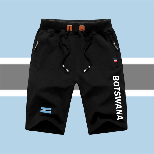 Botswana Shorts / Botswana Pants / Botswana Shorts Flag / Botswana Jersey / Grey Shorts / Black Shorts / Botswana Poster / Botswana Map