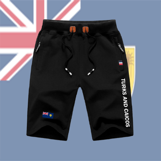 Turks And Caicos Shorts / Turks And Caicos Pants / Turks And Caicos Shorts Flag / Turks And Caicos Jersey / Grey Shorts / Black Shorts