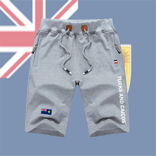 Turks And Caicos Shorts / Turks And Caicos Pants / Turks And Caicos Shorts Flag / Turks And Caicos Jersey / Grey Shorts / Black Shorts