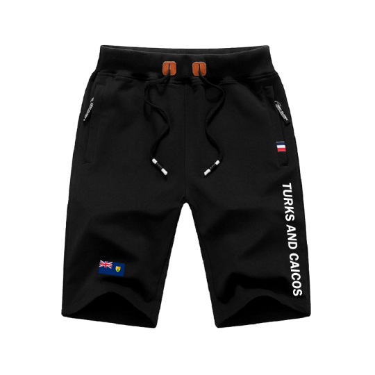 Turks And Caicos Shorts / Turks And Caicos Pants / Turks And Caicos Shorts Flag / Turks And Caicos Jersey / Grey Shorts / Black Shorts