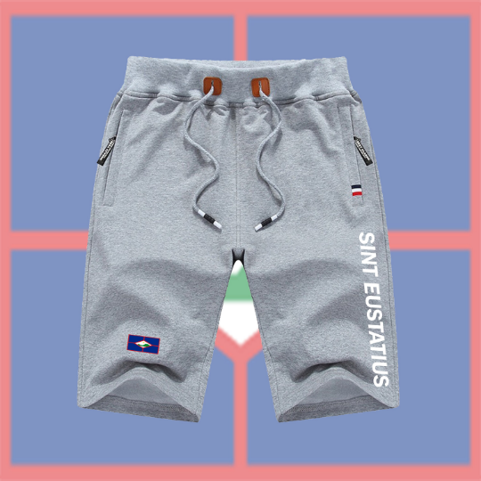 Sint Eustatius Shorts / Sint Eustatius Pants / Sint Eustatius Shorts Flag / Sint Eustatius Jersey / Grey Shorts / Black Shorts