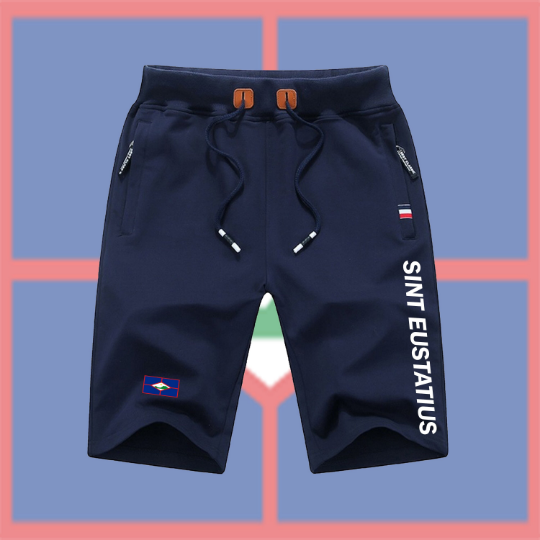 Sint Eustatius Shorts / Sint Eustatius Pants / Sint Eustatius Shorts Flag / Sint Eustatius Jersey / Grey Shorts / Black Shorts