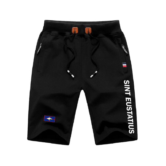 Sint Eustatius Shorts / Sint Eustatius Pants / Sint Eustatius Shorts Flag / Sint Eustatius Jersey / Grey Shorts / Black Shorts