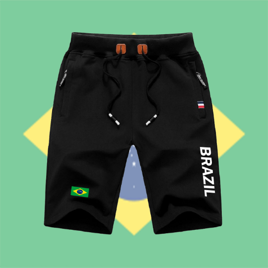 Brazil Shorts / Brazil Pants / Brazil Shorts Flag / Brazil Jersey / Grey Shorts / Black Shorts / Brazil Poster / Brazil Map / Men Women