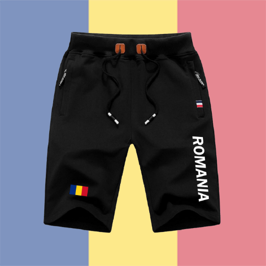 Romania Shorts / Romania Pants / Romania Shorts Flag / Romania Jersey / Grey Shorts / Black Shorts / Romania Poster / Romania Map / Men