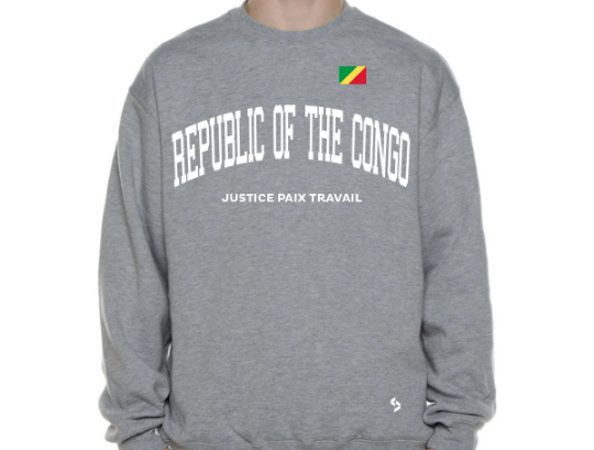 Republic Of The Congo Sweatshirts / Republic Of The Congo Shirt / Republic Of The Congo Sweat Pants Map / Republic Of The Congo Jersey