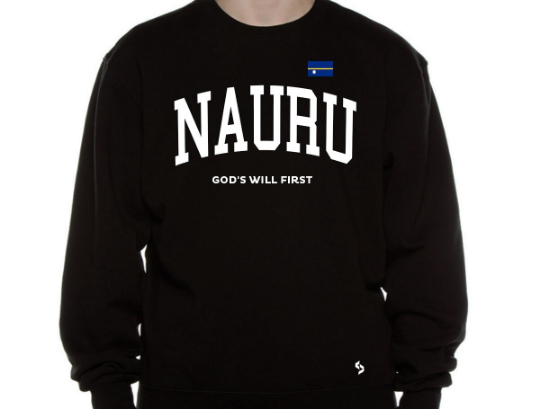 Nauru Sweatshirts / Nauru Shirt / Nauru Sweat Pants Map / Nauru Jersey / Grey Sweatshirts / Black Sweatshirts / Nauru Poster