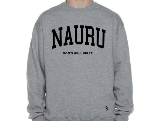 Nauru Sweatshirts / Nauru Shirt / Nauru Sweat Pants Map / Nauru Jersey / Grey Sweatshirts / Black Sweatshirts / Nauru Poster