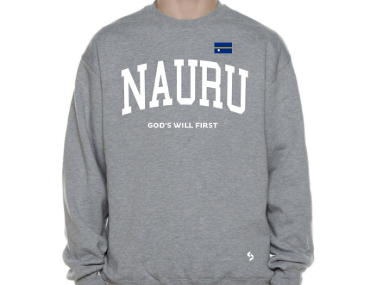 Nauru Sweatshirts / Nauru Shirt / Nauru Sweat Pants Map / Nauru Jersey / Grey Sweatshirts / Black Sweatshirts / Nauru Poster