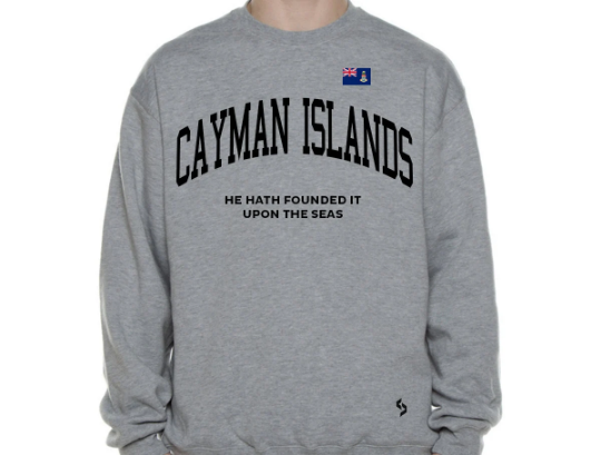 Cayman Islands Sweatshirts / Cayman Islands Shirt / Cayman Islands Sweat Pants Map / Cayman Islands Jersey / Grey Sweatshirts / Sweatshirts