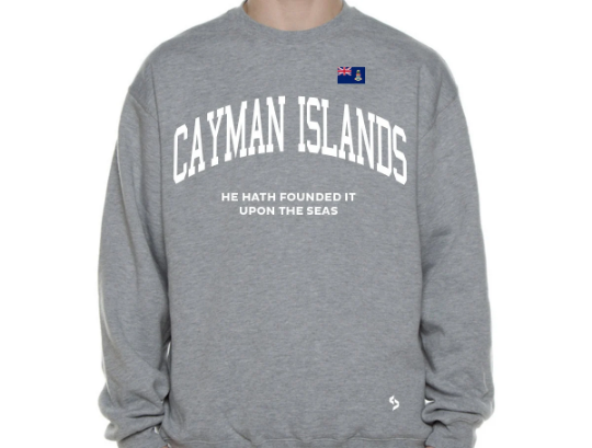 Cayman Islands Sweatshirts / Cayman Islands Shirt / Cayman Islands Sweat Pants Map / Cayman Islands Jersey / Grey Sweatshirts / Sweatshirts