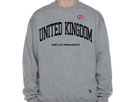 United Kingdom Sweatshirts / United Kingdom Shirt / United Kingdom Sweat Pants Map / United Kingdom Jersey / Grey Sweatshirts / Sweatshirts