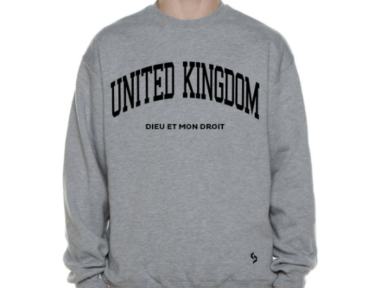 United Kingdom Sweatshirts / United Kingdom Shirt / United Kingdom Sweat Pants Map / United Kingdom Jersey / Grey Sweatshirts / Sweatshirts