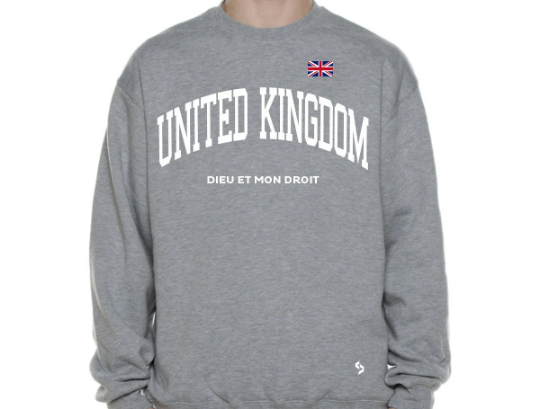 United Kingdom Sweatshirts / United Kingdom Shirt / United Kingdom Sweat Pants Map / United Kingdom Jersey / Grey Sweatshirts / Sweatshirts