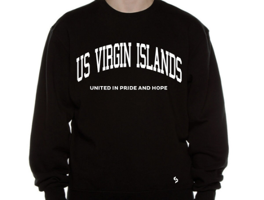 Virgin Islands Sweatshirts / Virgin Islands Shirt / Virgin Islands Sweat Pants Map / Virgin Islands Jersey / Grey Sweatshirts / Sweatshirts