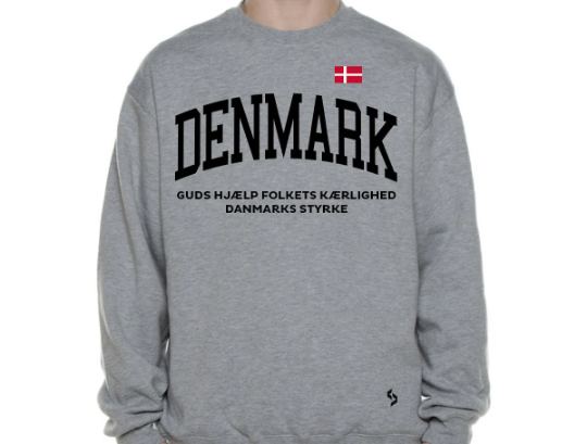 Denmark Sweatshirts / Denmark Shirt / Denmark Sweat Pants Map / Denmark Jersey / Grey Sweatshirts / Black Sweatshirts / Denmark Poster