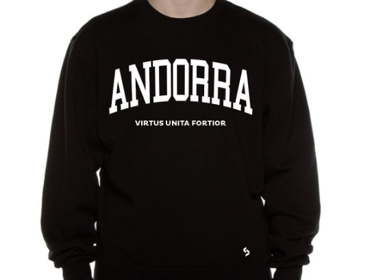 Andorra Sweatshirts / Andorra Shirt / Andorra Sweat Pants Map / Andorra Jersey / Grey Sweatshirts / Black Sweatshirts / Andorra Poster