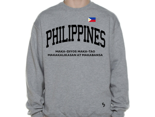 Philippines Sweatshirts / Philippines Shirt / Philippines Sweat Pants Map / Philippines Jersey / Grey Sweatshirts / Black Sweatshirts