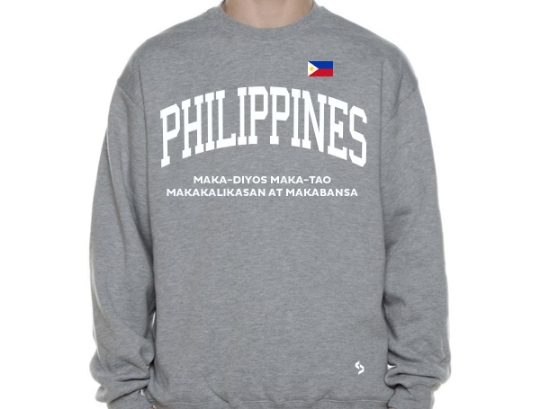 Philippines Sweatshirts / Philippines Shirt / Philippines Sweat Pants Map / Philippines Jersey / Grey Sweatshirts / Black Sweatshirts