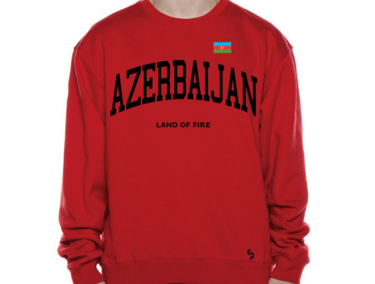 Azerbaijan Sweatshirts / Azerbaijan Shirt / Azerbaijan Sweat Pants Map / Azerbaijan Jersey / Grey Sweatshirts / Black Sweatshirts