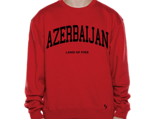 Azerbaijan Sweatshirts / Azerbaijan Shirt / Azerbaijan Sweat Pants Map / Azerbaijan Jersey / Grey Sweatshirts / Black Sweatshirts