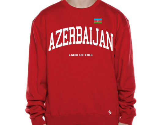 Azerbaijan Sweatshirts / Azerbaijan Shirt / Azerbaijan Sweat Pants Map / Azerbaijan Jersey / Grey Sweatshirts / Black Sweatshirts