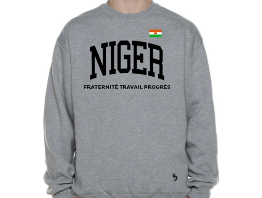 Niger Sweatshirts / Niger Shirt / Niger Sweat Pants Map / Niger Jersey / Grey Sweatshirts / Black Sweatshirts / Niger Poster