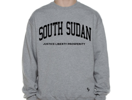 South Sudan Sweatshirts / South Sudan Shirt / South Sudan Sweat Pants Map / South Sudan Jersey / Grey Sweatshirts / Black Sweatshirts