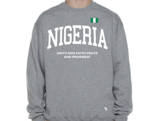 Nigeria Sweatshirts / Nigeria Shirt / Nigeria Sweat Pants Map / Nigeria Jersey / Grey Sweatshirts / Black Sweatshirts / Nigeria Poster