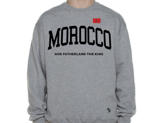 Morocco Sweatshirts / Morocco Shirt / Morocco Sweat Pants Map / Morocco Jersey / Grey Sweatshirts / Black Sweatshirts / Morocco Poster