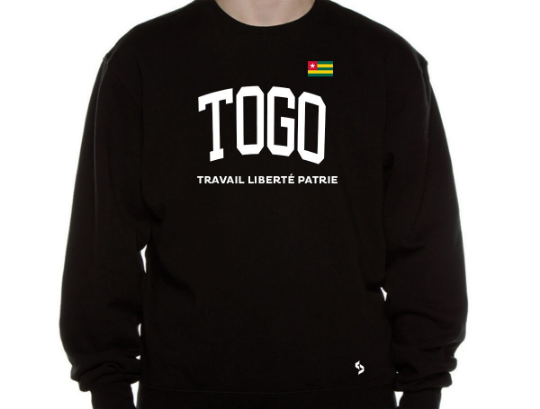 Togo Sweatshirts / Togo Shirt / Togo Sweat Pants Map / Togo Jersey / Grey Sweatshirts / Black Sweatshirts / Togo Poster