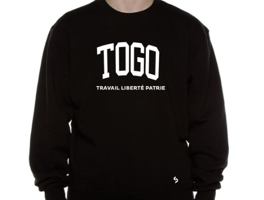 Togo Sweatshirts / Togo Shirt / Togo Sweat Pants Map / Togo Jersey / Grey Sweatshirts / Black Sweatshirts / Togo Poster