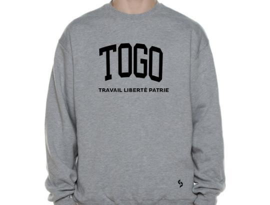 Togo Sweatshirts / Togo Shirt / Togo Sweat Pants Map / Togo Jersey / Grey Sweatshirts / Black Sweatshirts / Togo Poster