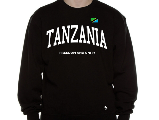 Tanzania Sweatshirts / Tanzania Shirt / Tanzania Sweat Pants Map / Tanzania Jersey / Grey Sweatshirts / Black Sweatshirts / Tanzania Poster