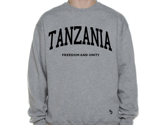 Tanzania Sweatshirts / Tanzania Shirt / Tanzania Sweat Pants Map / Tanzania Jersey / Grey Sweatshirts / Black Sweatshirts / Tanzania Poster