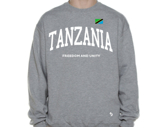 Tanzania Sweatshirts / Tanzania Shirt / Tanzania Sweat Pants Map / Tanzania Jersey / Grey Sweatshirts / Black Sweatshirts / Tanzania Poster