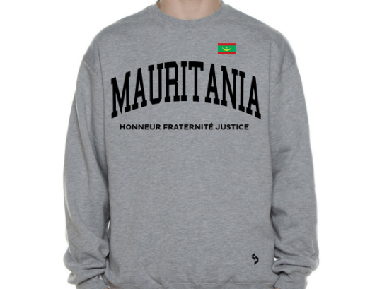 Mauritania Sweatshirts / Mauritania Shirt / Mauritania Sweat Pants Map / Mauritania Jersey / Grey Sweatshirts / Black Sweatshirts / Poster