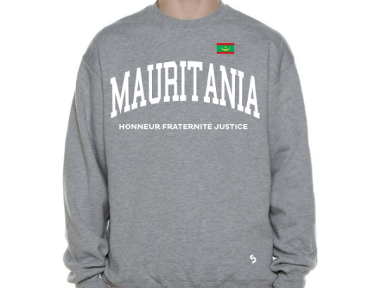 Mauritania Sweatshirts / Mauritania Shirt / Mauritania Sweat Pants Map / Mauritania Jersey / Grey Sweatshirts / Black Sweatshirts / Poster