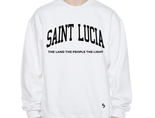 Saint Lucia Sweatshirts / Saint Lucia Shirt / Saint Lucia Sweat Pants Map / Saint Lucia Jersey / Grey Sweatshirts / Black Sweatshirts