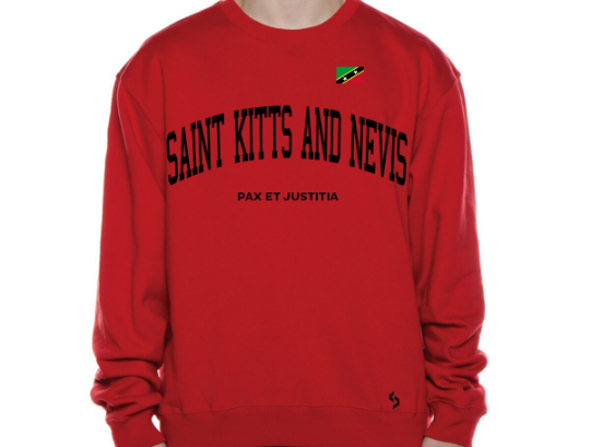 Saint Kitts And Nevis Sweatshirts / Saint Kitts And Nevis Shirt / Saint Kitts And Nevis Sweat Pants Map / Saint Kitts And Nevis Jersey
